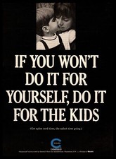 1964 Chemstrand Nylon Cord Tires "Do It For The Kids" Vintage Monsanto Print Ad