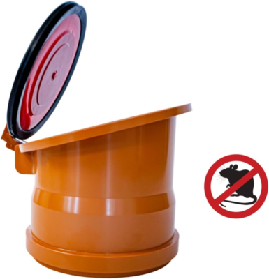 Valvola A Rana In Acciaio Inox Per Tubi DN110/DN160/DN200 - Antintrusione Animali, Chimicamente Resistente