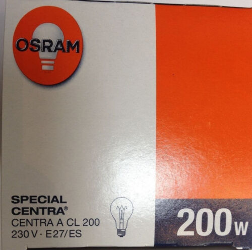 OSRAM/RADIUM SPECIAL CENTRA A CL 200 230V E27/ES 200W Klar 2500 Lm - Bild 3 von 8