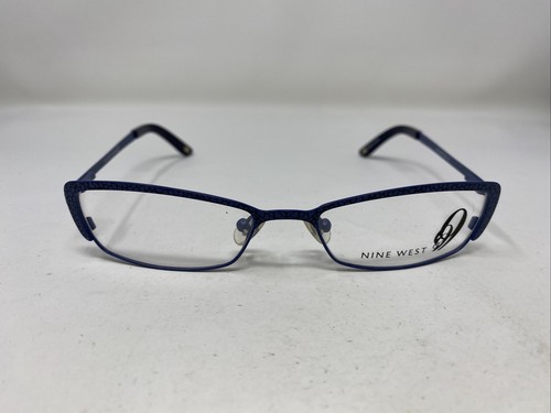 NINE WEST Eyeglasses Frames 0CX8 50-16-130 428 Blue Full Rim MT41