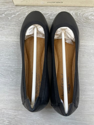 Josef Seibel Pippa Damen Ballerinas flach 7,5 schwarz Leder Slipper Freizeitschuhe - Bild 5 von 11