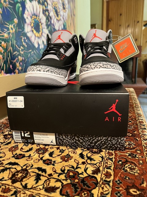 Jordan 3 Retro OG Black Cement 2018 