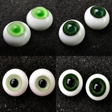 Wholesale 4 Pair 10mm Round Green Pupils Iris BJD Glass BJD Eyes By Randomly