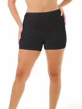 UNDERWORKS 3 Pack 100% Cotton Black Trunk Leg Pants Size Large