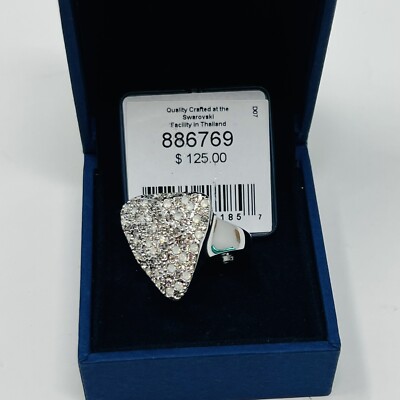 SWAROVSKI Crystal Cluster 2.8 ctw Size 5.5 Moissanite Ring 886769 NEW MIB