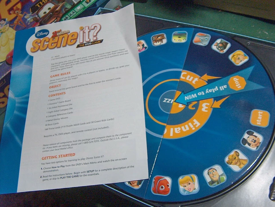 Mattel 2nd Edition Disney Scene It DVD Game (45045) Complete  NICE! - Image 4 of 4