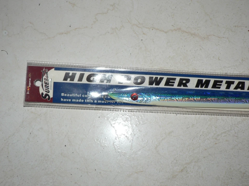 Nuevo Señuelo de Pesca Surebait Mar Profundo Agua Salada Alta Potencia Metal Plantilla Azul 200g Foto 2 de 4