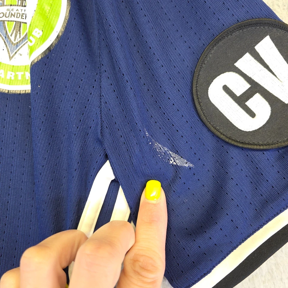 Conjunto de futebol Adidas infantil 8/10 azul #24 shorts jersey Spokane Seattle Sounders - Imagem 3 de 4