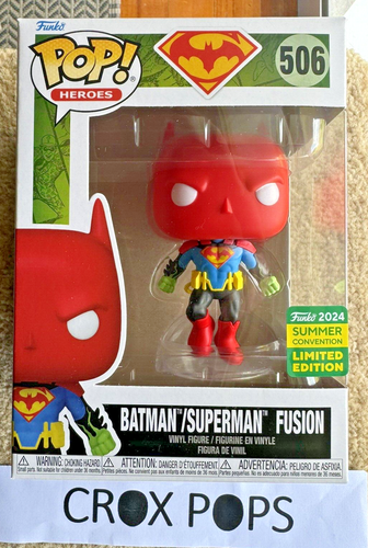 BATMAN SUPERMAN FUSION SDCC 506 FUNKO POP VINYL Mint Box + PROTECTOR