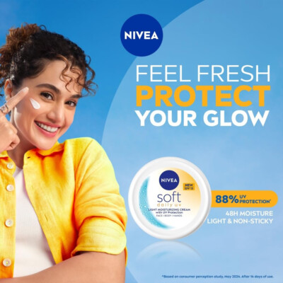 NIVEA Soft Daily UV Light Moisturising Cream with SPF-15 -200ML