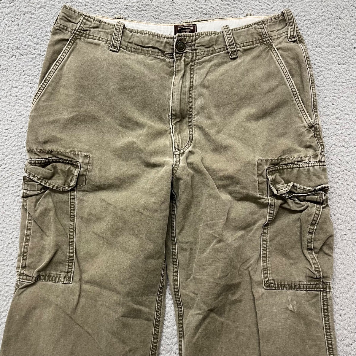 Abercrombie & Fitch Pants Mens 34x27 Green Straight Cargo Military