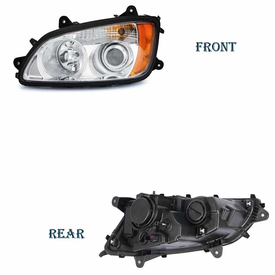 Fits 2008-2016 Kenworth T170 T270 T370 T470 T440 T660 Headlight Projector Pair - Изображение 4 из 4