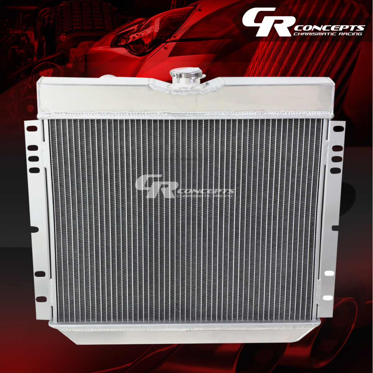 3ROW ALUMINUM CORE RADIATOR+SLIM FAN SHROUD FOR 19671970 FORD MUSTANG