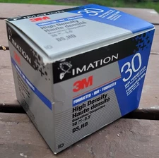 30pc Imation 3M 3.5" Floppy Disks Diskettes IBM Formatted 1.44MB 2HD Open Box