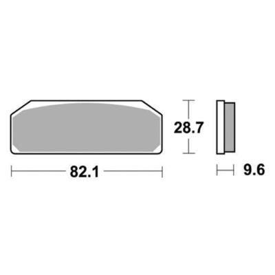 Beläge Bremse Vorderseite Racing SBS 845DS-2 Brembo Radial Monoblock Gp