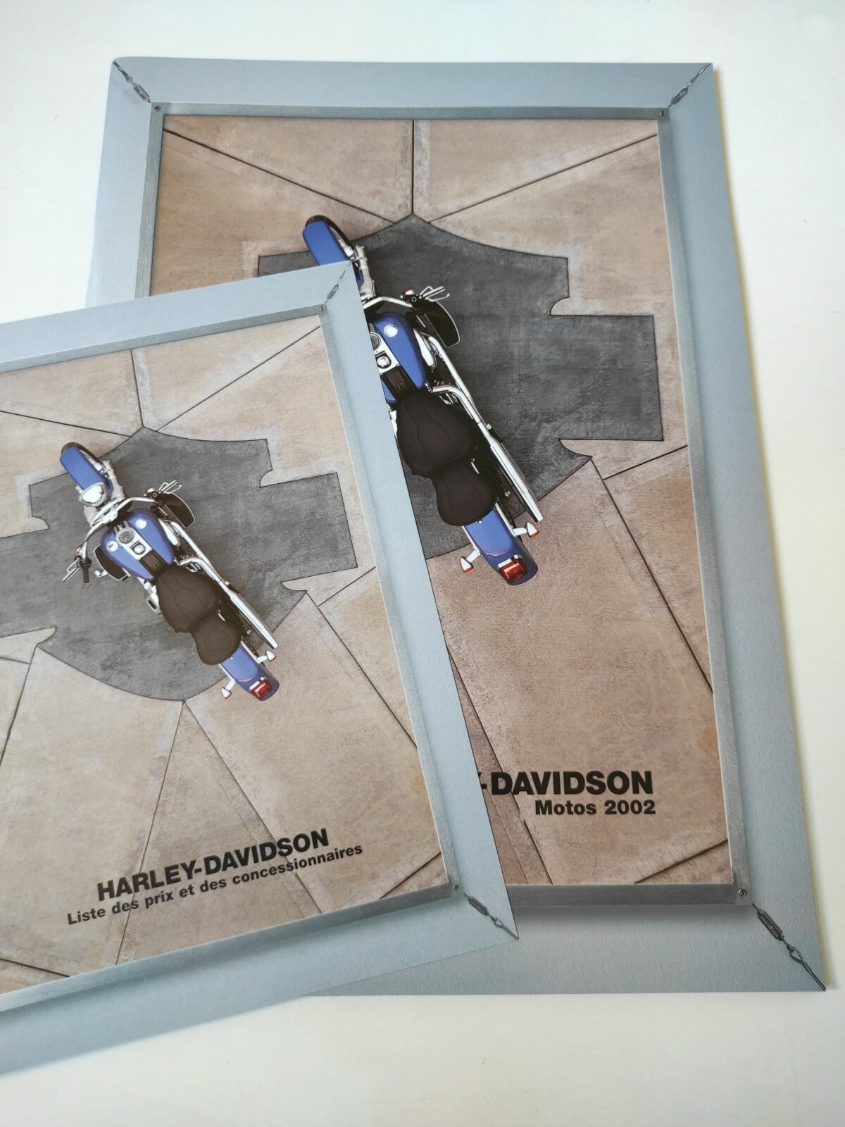 Prospectus Harley Davidson 2002 catalogue de collection et livret technique moto custom