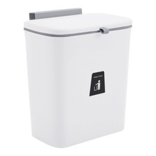 Waste Bin Wall Mounted Kitchen Cabinet Door Cupboard Hanging Trash Can Lid Cover