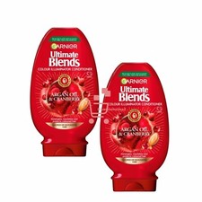 2 x 400ml Garnier Colour Illuminating Argan Oil & Cranberry Conditioner 19.36 per litre