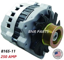 250 AMP 8165-11 Alternator New High Output HD HUMMER CHEVY GMC BUICK MADE IN USA