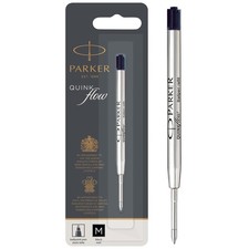 Parker Ballpoint Pen Refill   Medium Tip   Black QUINKflow Ink   1 Count medium 