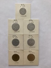 Italia 1951-1979 5 (1), 10 (4), 50 (8), 100 (10), 200 (2) Lire 25-Monete Vedi Dscrp