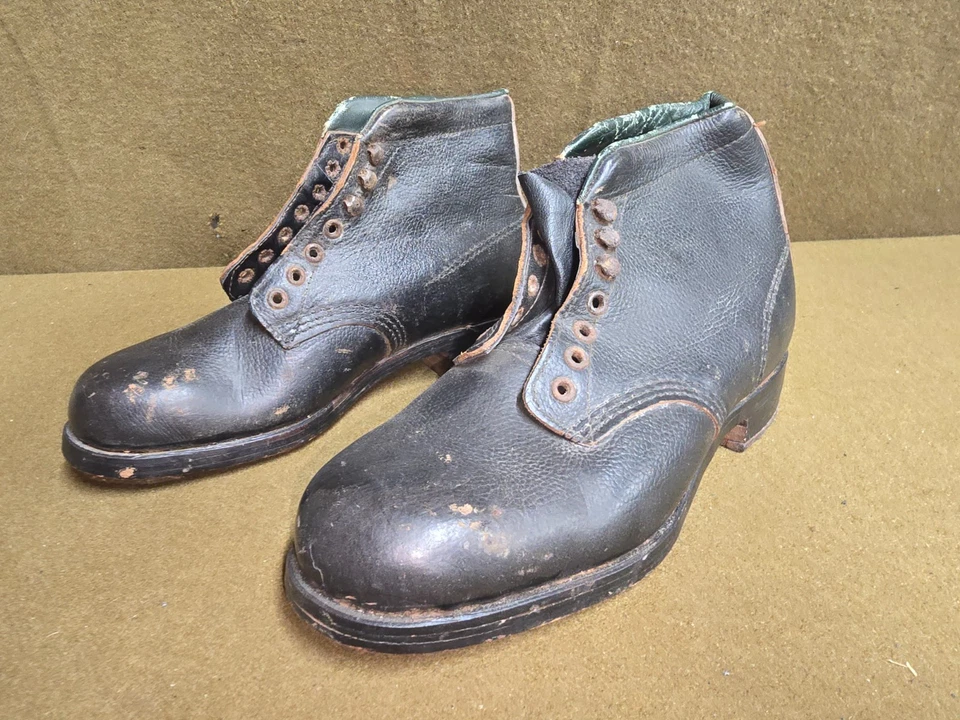 WWII German Low Wall Hobnail Boots - Image 2 of 4