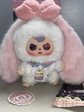 Big Baby Trendsetter WHITE RABBIT PARADISE SPECIAL GLITTER EYES AUTHENTIC NEW