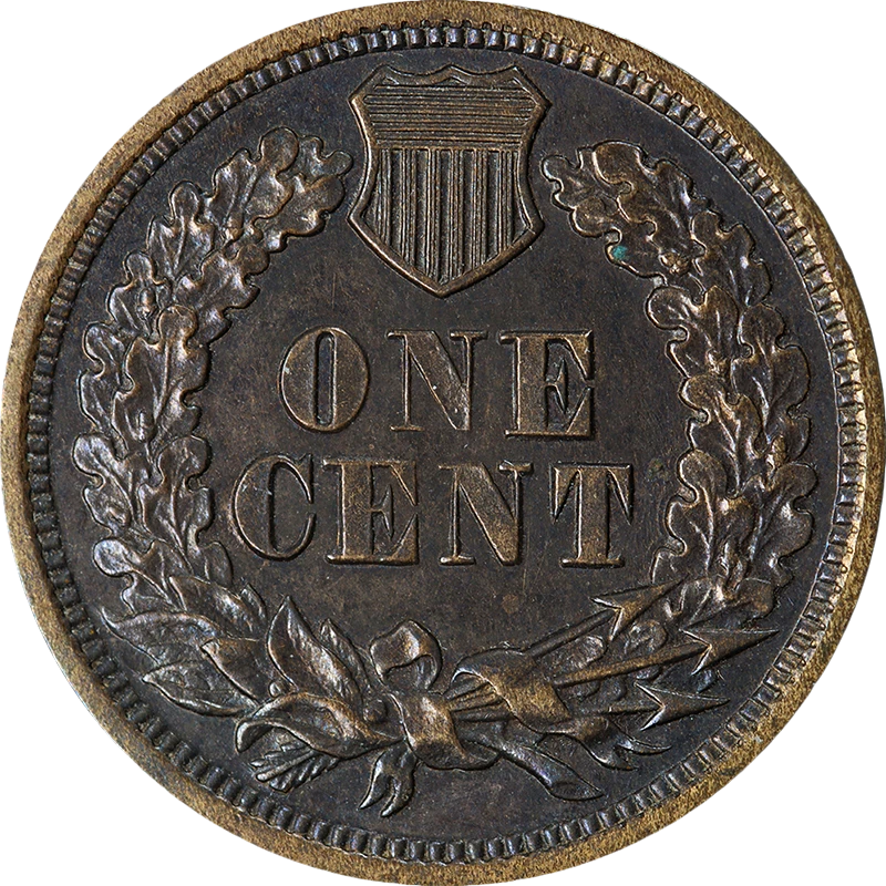 Centavo indio 1870 buena prueba gran atractivo visual fuerte golpe Foto 2 de 2