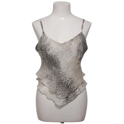 Laura Meani, Tank­top, Größe: L, Grau/Beige, Polyester/Viskose, Leopard #P5e