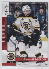 2017-18 O-Pee-Chee Red Patrice Bergeron #317 0c3