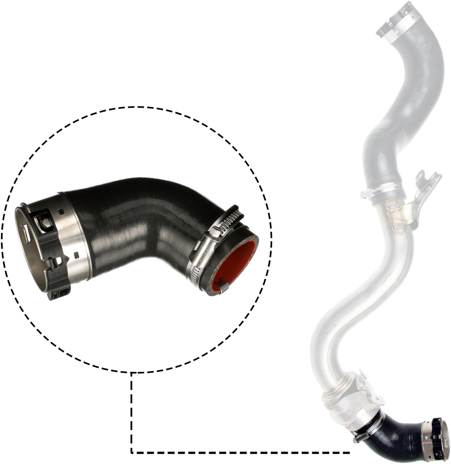 Charge Air Hose Fits Opel Vivaro Renault Trafic Vauxhall Vivaro GATES 09-1303 - Image 24