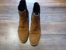 Mark Adam Leder Stiefeletten Braun Gr. 40 top Mit Einlegesohlen Getragen 