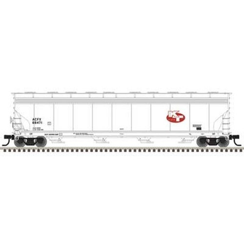 Atlas 50006982 N ACF 5800 4-Bay Abgedeckter Schüttgutwagen KT Clays ACFX #68471 | Zustand: Neu
