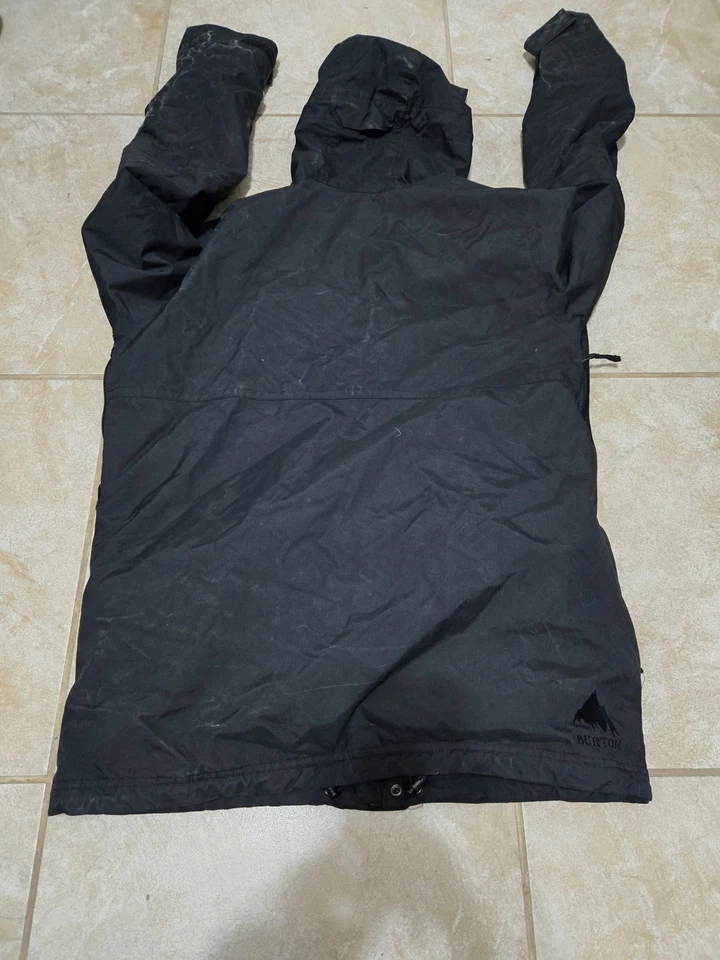 Chaqueta negra para hombre Burton Chittagong snowboard esquí talla mediana nailon poliéster Foto 3 de 4