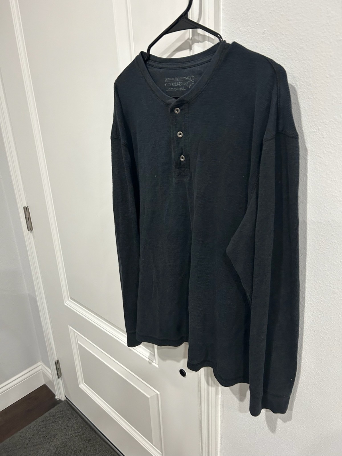 John Bartlett Consensus Long Sleeve Henley Shirt … - image 3