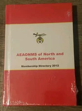 Rare AEAONMS Ancient Egyptian Arabic Order Noble Mystic Member Directory 2012 