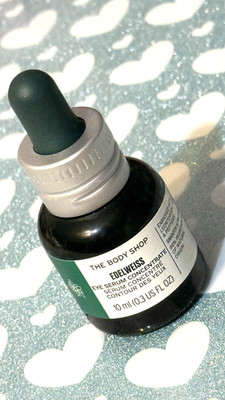 The Body Shop Edelweiss EYE SERUM CONCENTRATE Smooths Undereye Fine Lines Plumps