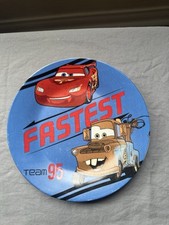 Vintage 1995 Disneys Lightning McQueen Plate Porcelain Kids 8”