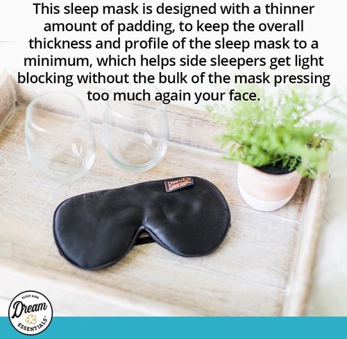 Dream Essentials Ultra Silk 360 Schlafmaske, Mulberry Augenbinde Auge schwarz - Bild 6 von 8