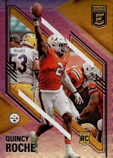2021 Donruss Elite #165 Quincy Roche Pink