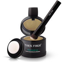 THICK FIBER Root Touch Up Powder 4g – Hairline & Bald Spot Cover