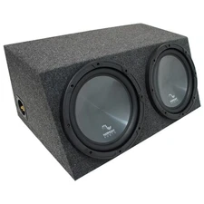 Universal Car Stereo Hatchback Sealed Dual 12" Harmony R124 Sub Box Enclosure