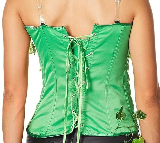 Rubie's womens DC Comics Superhero Style Poison Ivy Deluxe Corset