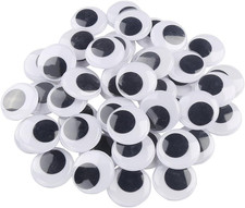 20Mm 500Pc round Wiggle Googly Eyes with Self-Adhesive