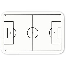 Aufkleber Sticker "Fußballfeld" (DW032202)