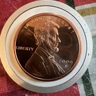 1909 S Lincoln Wheat Cent VDB 999 Fine Copper Round Commemorative Coin