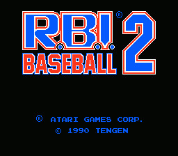 RBI Baseball 2 - NES [Cartridge Only]