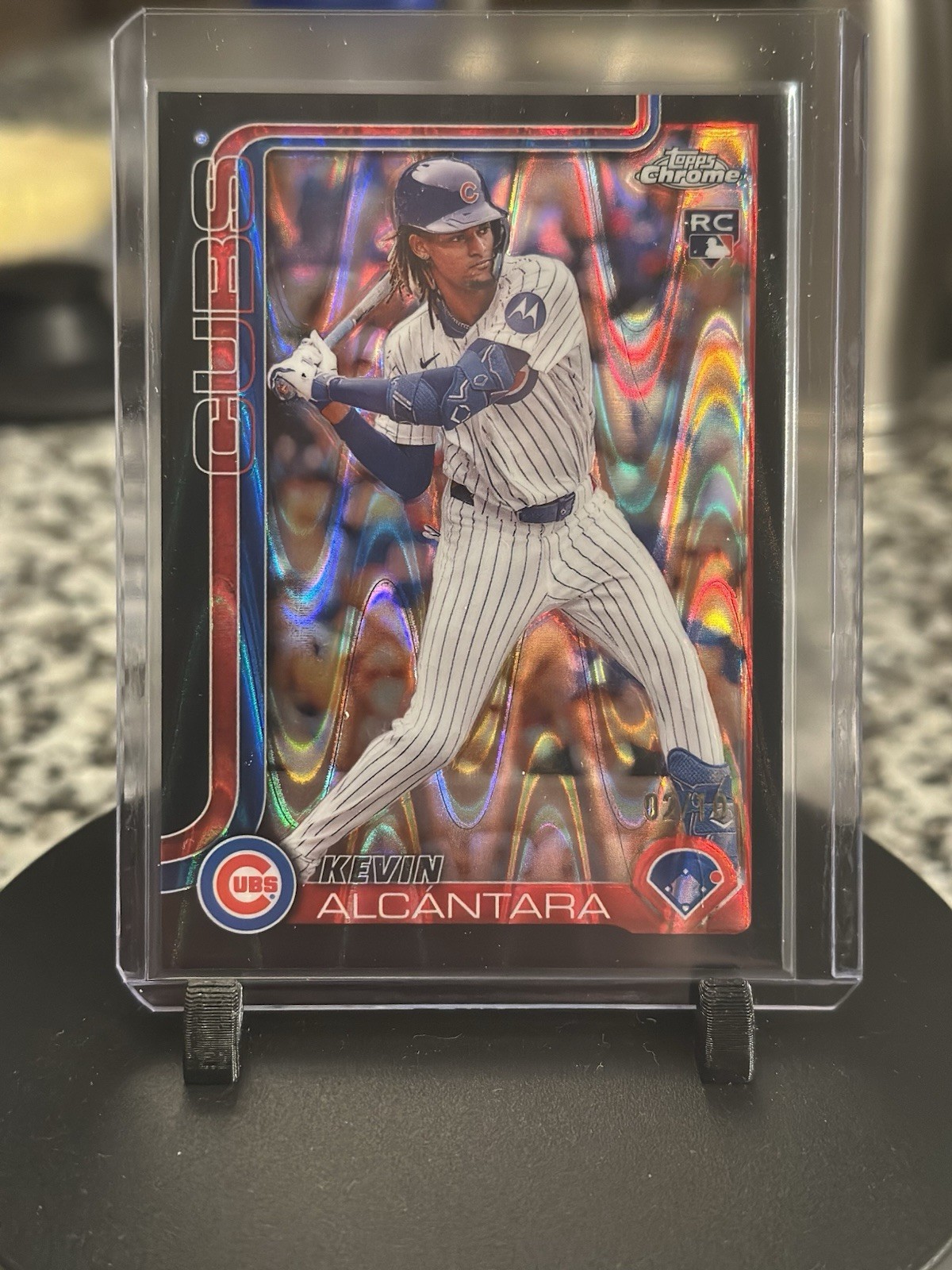 2025 Topps Chrome Kevin Alcantara #173 Rookie RC Black Lava /10
