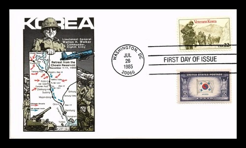US COVER PANDA CACHETS FIRST DAY OF ISSUE KOREA WAR VETERANS
