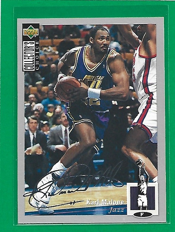 1994-95 Collector's Choice - Karl Malone #32 Silver Signature Utah Jazz 